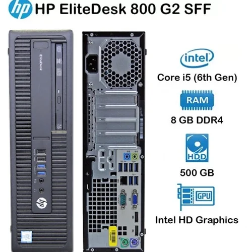 مینی کیس اچ پی الیت دسک HP EliteDesk 600 G2 SFF پردازنده Core i5-6th رم 8 DDR4 GB حافظه 500GB